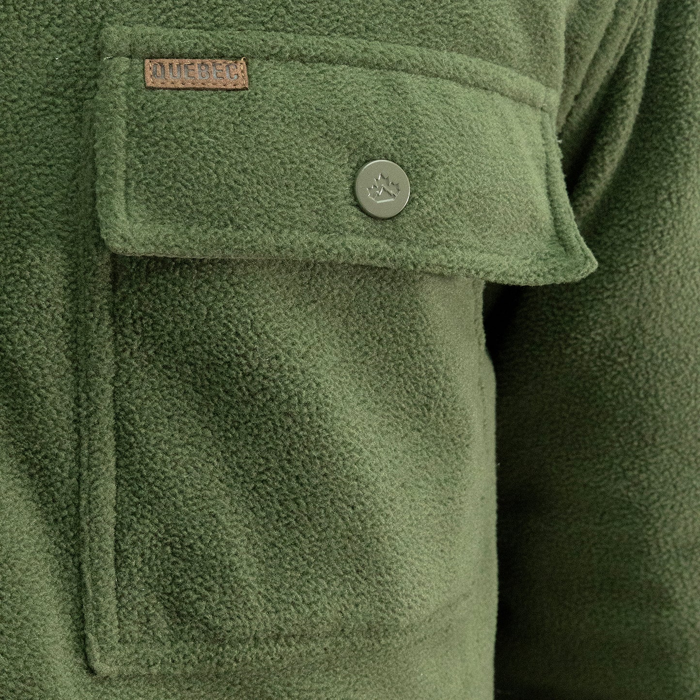 Chaqueta Polar Quebec Grizzly Verde Oliva
