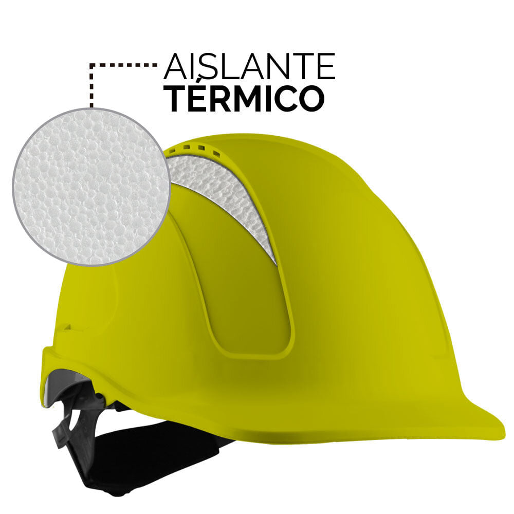 Casco MTA-V ABS Ventilado Aislante Térmico Amarillo