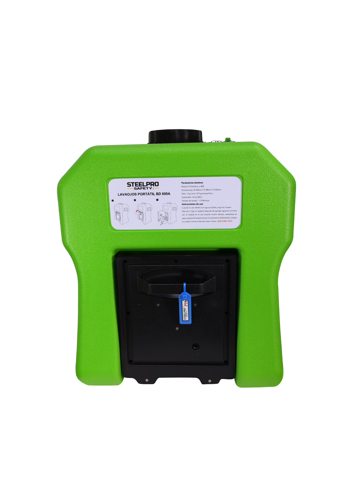 Lavaojos portátil 60 litros BD-600A Steelpro