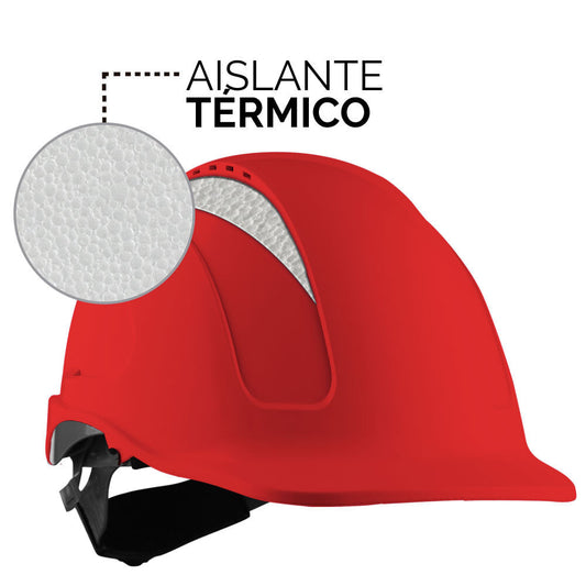 CASCO MTA-V ABS VENTILADO AISLANTE TERMICO ROJO