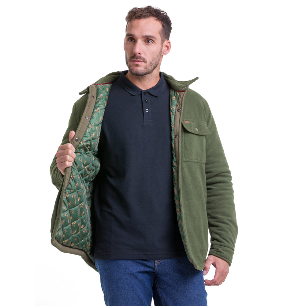 Chaqueta Polar Quebec Grizzly Verde Oliva