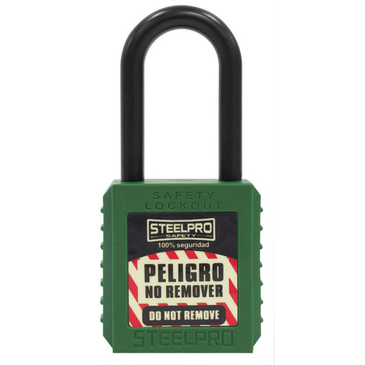 Candado Steelpro Dielectrico Verde