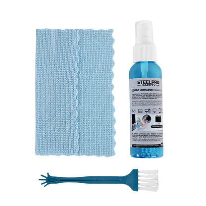 Kit de Limpieza para Lentes y Pantallas Steelpro
