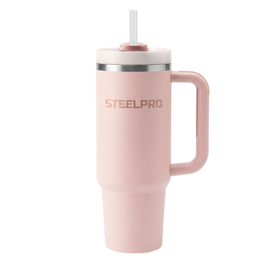 Mug Termico C/Bombilla Rosado